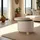 Tectake Sitzhocker Suna Polyester 44,5 x 41,5 x 44,5 cm Beige