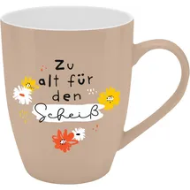h:)ppy life Becher mit Motiv "Zu alt" 0,35 l Mehrfarbig 2