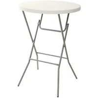 kompatible Ware Stehtisch rund Kunststoff weiß 80,0 x 80,0 x 110,0 cm, 1 St.