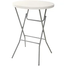 kompatible Ware Stehtisch rund Kunststoff weiß 80,0 x 80,0 x 110,0 cm, 1 St.