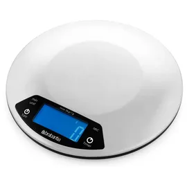 Brabantia Digitale Küchenwaage rund 480560 mit Timerfunktion Silber