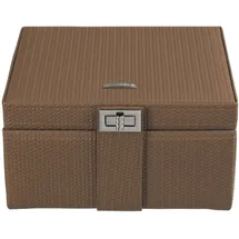 Windrose Schmuckkoffer Corbello braun