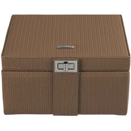 Windrose Schmuckkoffer Corbello braun