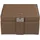 Windrose Schmuckkoffer Corbello braun