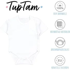TupTam Baby Jungen Kurzarm Wickelbody 5er Set Jungen, Gr. 74 N-Gr, lila Farbenmix 5, Obermaterial: 100% Baumwolle CO., Bodys