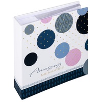 walther design Walther Memo ME-485-L Amazing Memories 9x13cm blau f. 200 Fotos