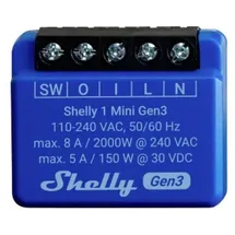 Shelly 1 Mini Gen3 Schaltaktor Wi-Fi, Bluetooth