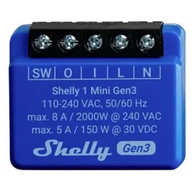 Shelly 1 Mini Gen3 Schaltaktor Wi-Fi, Bluetooth