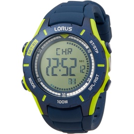 Lorus Kids Jungen-Uhr Chronograph Edelstahl und Kunststoff mit Silikonband R2365MX9