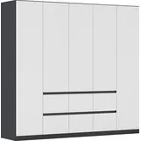 Rauch Drehtürenschrank MAINZ 226 x 210 x 54 cm Grau