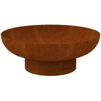 Barbecook Feuerschale Jack 100 aus vorgerostetem Cortenstahl, Feuerschale für den Außenbereich, 100x31,5cm, orangebraun