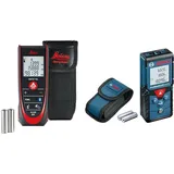 Leica DISTO D2 – funktioneller Laser Entfernungsmesser mit Bluetooth & Bosch Professional Laser Entfernungsmesser GLM 40