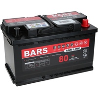 Autobatterie 12V 80Ah 800A/EN Bars AGM Line Starterbatterie Start Stopp geeignet