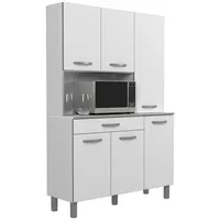 Parisot möbel Parisot Meuble Buffet, Weiß, Grau, Rechteckig, 120x181x44