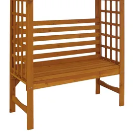 MCW Rosenbogen mit Sitzbank 201 x 160 x 60 cm Natur