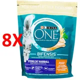 8 X Purina One Sterilcat Hairball Huhn Und Vollkornbeutel 800 Gramm