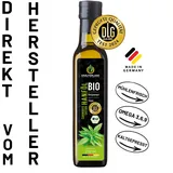 KRÄUTERLAND Bio Hanföl 250ml, kaltgepresst, Omega 3-6-9, frisch vom Hersteller