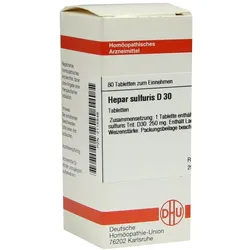 Hepar Sulfuris D 30 Tabletten 80 St