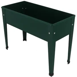Esschert Design Kinderhochbeet Metall 75 x 50 x 80 cm Dunkelgrün