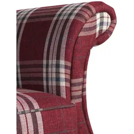 Max Winzer Couch Flachgewebe 2,5-Sitzer Rot