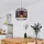 GLOBO Lederring 1-flg. H 120 cm schwarz Metall