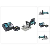 Makita DPJ 180 RT1 Akku Nutfräse 18 V 100 mm + 1x Akku 5,0 Ah + Ladegerät