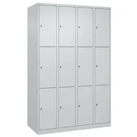 Californian Products CP Schließfachschrank Classic Plus lichtgrau 080000-403 S10008, 12 Schließfächer 120,0 x 50,0 x 185,0 cm