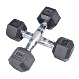 body coach Kurzhantel Hexagon Hantel-Set 5 bis 30kg gummierte sechs-eckige Gewichte Gusseisen verchromter Hantel-Griff, (2er Set, Kurzhantel), zur Auswahl Hex-Dumbell 2,5 kg, 5 kg, 7,5 kg, 10 kg, 12,5 kg oder 15kg - paarweise