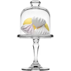 CreaTable Tortenplatte Mini Ø 9 cm Glas Transparent