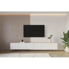 altdecor NOA-2 Lowboard 300 cm x 40 cm x 40 cm Weiß Holzwerkstoff