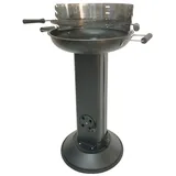 Rundgrill Säulengrill rund schwarz 2749