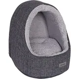Katzenhöhle Mit Wendekissen Katzenbett Kuschelhöhle Katzen Katzenkorb Katzenhaus Katzenkissen Hundebett Hundehöhle Haustierbett Schwarz - Lionto