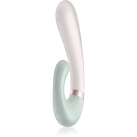 Satisfyer Heat Wave Vibrator mit Klitoris-Stimulator Mint 19,8 cm,