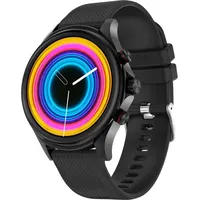 Telefonieren und Benachrichtigungen Fitnessuhr mit Telefonfunktion Herzfrequenz Blutdruck Schlafmonitor Musik Sportuhren Frauen Schrittzähler - Schwarz