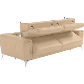 Egoitaliano Schlafcouch Mikrofaser 3-1 Garnitur Beige