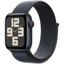 Apple Watch SE GPS + Cellular 40 mm Aluminiumgehäuse Mitternacht, Sport Loop Tinte