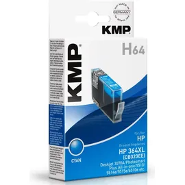 KMP H64 kompatibel zu HP 364XL cyan (1714,0003)