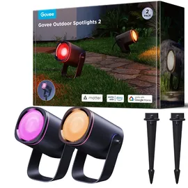 Govee Outdoor Spotlights 2 LED schwarz IP67 700 lm