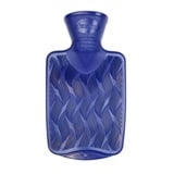 Fashy kleine Wärmflasche mit 3D Oberfläche, 6404, 0,8 L, Blau