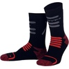 Socken, Rot, Schwarz, (Einzelpack, 43 - 46)