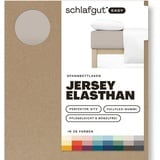 schlafgut Easy Jersey 120 x 200 - 130 x 220 cm sand mid