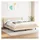 vidaXL Boxspringbett mit Matratze Creme 180x200 cm Stoff