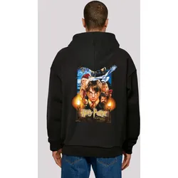 Kapuzenpullover F4NT4STIC "Harry Potter Stein der Weisen Poster", Herren, Gr. S, schwarz, Obermaterial: 100% Baumwolle, casual, oversize, Langarm, Pullover, Print