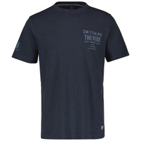 LERROS T-Shirt LERROS T-Shirt für Herren mit Brustprint blau XXXL