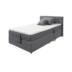 Boxspring-Motorbett  Carmen , grau , Maße (cm): B: 100 H: 91,5