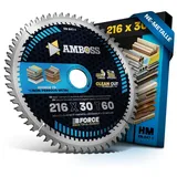 Amboss Werkzeuge HM Kreissägeblatt 216 x 30 Z60