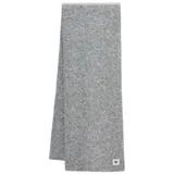Opus Schal mit Woll-Anteil und Label-Patch Modell APEDITA Hellgrau, 1