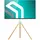 ONKRON TS1220 TV-Ständer 70-120 cm Weiß Holz