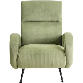 Beliani Sessel SVALOV Cord 72 x 71 x 70 cm Grün