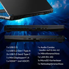 Medion Erazer Deputy P60 MD62705 i9-13900H 16GB/1TB SSD 15,6"FHD RTX 4070 W11H